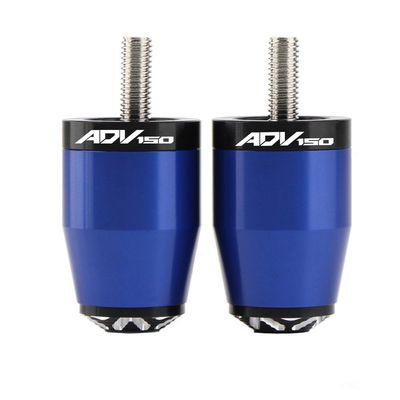 QUNMDYM Grips for Hon&da ADV150 ADV 150 2014-2021 2022 Motorcycle CNC Accessories 7/8"" 22MM Handle Bar Grips Hand End Caps Plug(Blue)