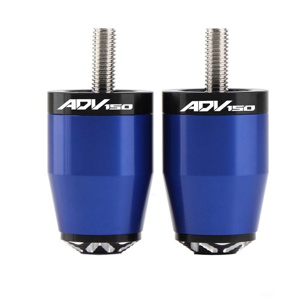 QUNMDYM Grips for Hon&da ADV150 ADV 150 2014-2021 2022 Motorcycle CNC Accessories 7/8"" 22MM Handle Bar Grips Hand End Caps Plug(Blue)