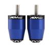 QUNMDYM Grips for Hon&da ADV150 ADV 150 2014-2021 2022 Motorcycle CNC Accessories 7/8"" 22MM Handle Bar Grips Hand End Caps Plug(Blue)