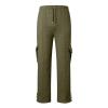 Men's Heavyweight Fleece Cargo Sweatpants Drawstring Elastic Waist Athletic Jogger Pants Baggy Workout Sport Trousers view 2