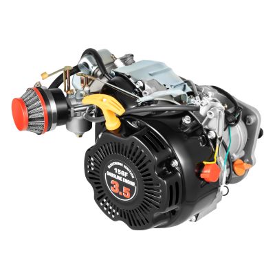 100CC Bicycle Engine Kit Full Set 4-Stroke Motorized Motor Bike Single Cylinder Gas Petrol Motorized Hand Start Bike Engine Scooter for Beach Bikes with V-Frame,Super Fuel-efficient