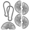 150PCS 2IN Carabiner Clip, M5 Heavy Duty Carbon Steel Carabiner, Spring Snap Hook Clip for Keychian, Locking Carabiner for Outdoor Camping, Fishing, Dog Leash, Hanging view 1