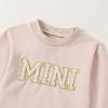 ZAXARRA Mommy and Me Matching Outfits Long Sleeve Crewneck Pullover Tops Mama Sweatshirt Mama and Mini Clothes (Beige,Baby,12-18 Months) view 4