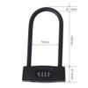 DOUYUANSHI Bike Lock, Bike Lock Bicycles U Lock Heavy Duty Anti-Theft Bike Combination Lock Combo Gate Lock for Bike Scooter Motorcycles lock view 2