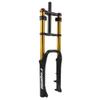 20 Inch Fat Fork 4.0" Tire Disc Brake Travel 140mm MTB Bike Air Suspension Fork 1-1/8" Rebound Adjustment QR Electric Bicycle Front Fork 9x135mm view 1