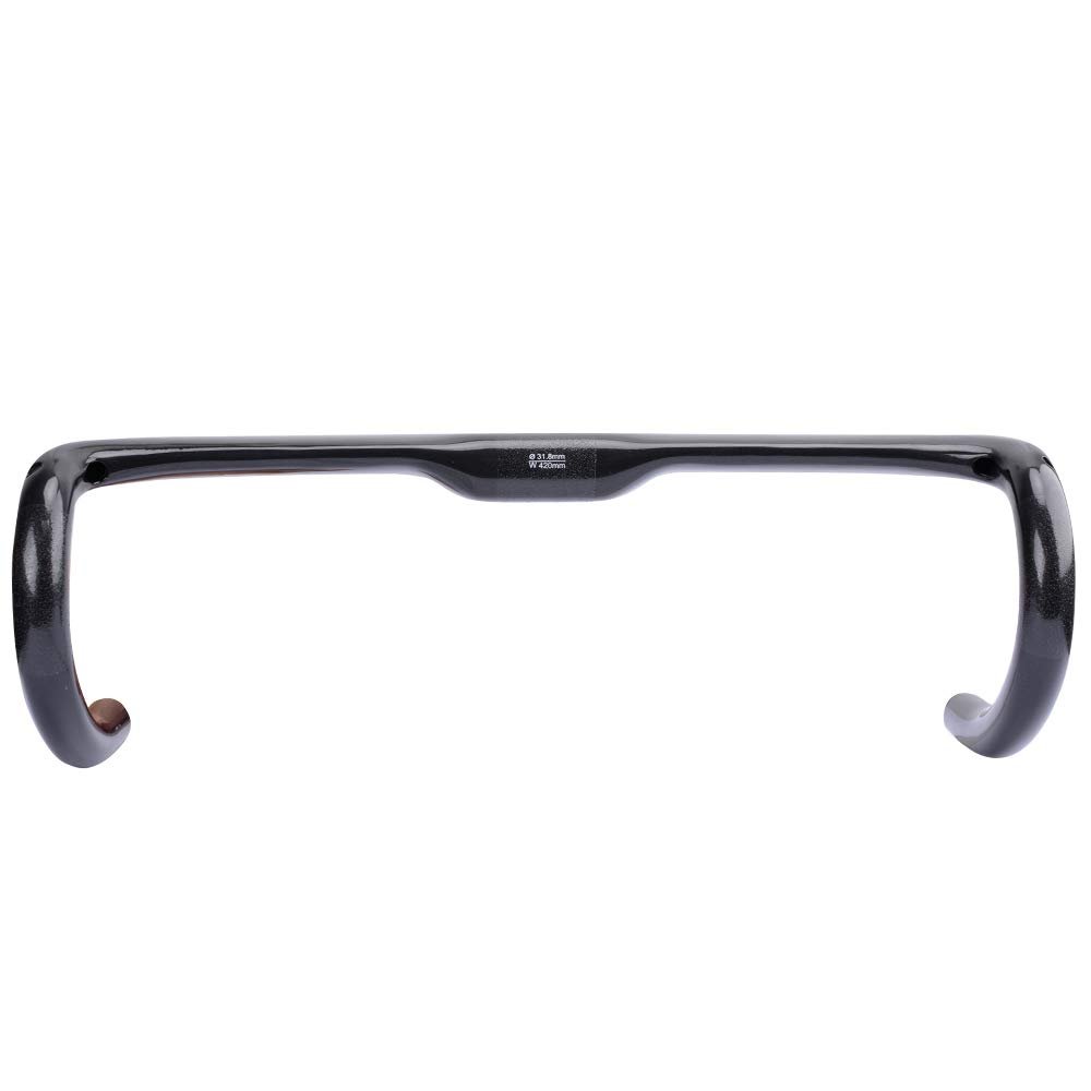 Yccyctrek aero handlebars for road bike handlebars carbon fiber handlebars road bike glossy 3K 440mm road bike handlebars 31.8mm areo bicycle racing Drop Bars