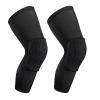 SUJAYU 2 Pack Basketball Knee Pads Sleeves, Honeycomb Anti Collision Knee Pads Leg Compression Sleeves, Outdoor Sports Sleeves for Skating Wrestling Soccer Football Volleyball (Black, Small) view 1