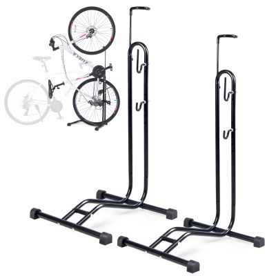 BALINGE Bike Parking Stand,Bike Floor Stand Parking RackBike Rack Bicycle Floor Parking Stand, Bike Storage Holder for Garage,Indoor & OutdoorMountain & Road Bikes2 Pack