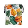 Colorful Leaves Gymnastics Grip Bag Abstract Autumn Leaf Gym String Bag for Sports Adjustable Drawstring Bag