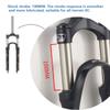 24 Inch Bike Suspension Fork Straight Tube 1-1/8" Aluminum Alloy Mechanical Fork Shoulder Control 100mm Disc Brake Bicycle Accessories view 3