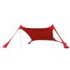 Busaiu Beach Shade Canopy, Sun Shade Shelter Tent, for Beaches Picnic Tents for Outdoors Beach Tent Sun Shelter Beach Awning(Red,300x300x200cm) view 1