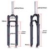 26/27.5/29 Inch Mechanical Suspension Forks 1-1/8" Straight Steerer Spring Fork HL Manual Lockout 80mm Travel Disc Brake Quick Release 100mm*9mm view 2