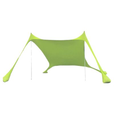 Busaiu Beach Tent Sun Protection, Portable Beach Tent, Beach Tent with Sand Anchor, for Beaches Picnic Tents for Outdoors Beach Tent Sun Shelter Beach Awning(Green,210x200x150cm)
