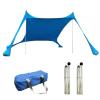 Busaiu Beach Tent, Sun Protection Awning, Beach Shelter, Portable Sun Canopy Shade Tent, Outdoor UV Resistant Patio Beach Tent with Carrying Travel Bag(Blue,300x300x200cm) view 1