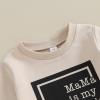 LIOMENGZI Toddler Baby Boy Fall Winter Clothes Outfits Mamas Boy Sweatshirt Pants Set Infant Clothes 6 12 18 24 Months 2T view 4