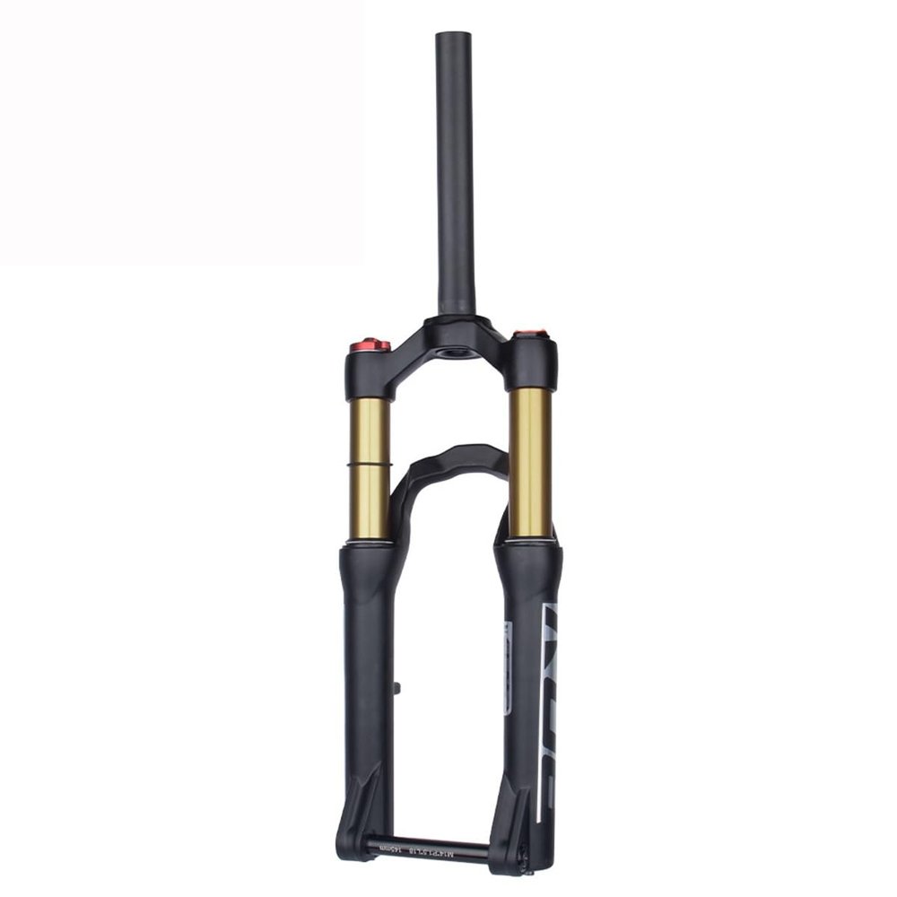 20/24 Inch Mountain Bike Air Shock Suspension Fork Rebound Adjust Manual Lockout/Remote Lockout 80mm/110mm Travel 1-1/8" Straight Steerer Disc Brake Thru Axle 100mm*15mm