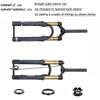 20/24 Inch Mountain Bike Air Shock Suspension Fork Rebound Adjust Manual Lockout/Remote Lockout 80mm/110mm Travel 1-1/8" Straight Steerer Disc Brake Thru Axle 100mm*15mm view 3
