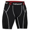 Cabasse Youth Padded Elite Sliding Shorts with Cup Pocket, Boys Slider Shorts for Baseball & Football (Small, Black/White)