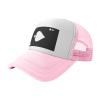 Ace of Spades Poker Trucker Hat - Mesh Baseball Snapback Cap for Men Or Women Outdoors Pink view 1