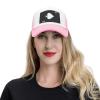 Ace of Spades Poker Trucker Hat - Mesh Baseball Snapback Cap for Men Or Women Outdoors Pink view 4