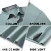 M MAELREG Mens Pique Polo Shirt Long Sleeve Performance Moisture Wicking Quick Dry Sports Solid Golf Shirts for Men view 4