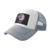Byoblu Kiwi Bird New Zealand USA Flag Trucker Hat - Mesh Baseball Snapback Cap for Men Or Women Outdoors Gray view 1