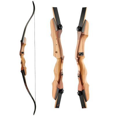 Motion Zeus Standard Target Archery for Adult & Youth Beginner, 62 Inch Wooden Takedown Recurve Bow for Training,Hunting, Practice & Competition20-50lbs (45LB, Right Hand)