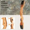 Motion Zeus Standard Target Archery for Adult & Youth Beginner, 62 Inch Wooden Takedown Recurve Bow for Training,Hunting, Practice & Competition20-50lbs (45LB, Right Hand) view 3