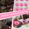 12 Pack Shoe Bags for Travel, Large Travel Shoe Bags for Packing with Clear Window, Dustproof Drawstring Travel Shoe Storage Bags Travel Essentials for Men & Women, Pink view 4