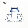 Tennis Racket Holder, Wall Mounted Metal Tennis Racket Holder for Heavy-Duty Steel Hanging Tennis Paddle Badminton Racket Holder Holds 6 Balls 4 Racquets Colour of Blue view 3