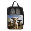 Travel Shoe Bag,Cute Goat Print Shoe Bag,portable Organizer Shoe Pouch Be Used for Travel And Daily Storage view 1