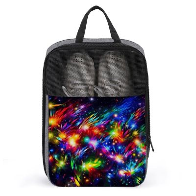 Travel Shoe Bag,Bright Beautiful Colorful Art Print Shoe Bag,portable Organizer Shoe Pouch Be Used for Travel And Daily Storage
