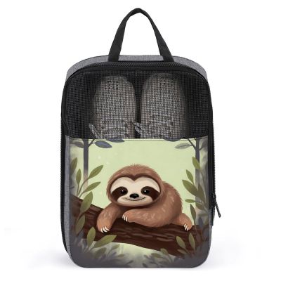 Travel Shoe Bag,Cute Sloth Print Shoe Bag,portable Organizer Shoe Pouch Be Used for Travel And Daily Storage