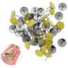 HAPINARY 50pcs Reflective Pushpin Trail Markers Camping Stakes Glow Thumb Tacks for Driveway Parking Lot and Building Signs view 2