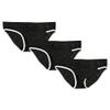 JEsilunmaMY Mens Elephant Nose Bikini Briefs Mid Waist Long Open Pouch Triangle Briefs Comfortable Breathable Underwear (Black-3PC,Small) view 1