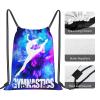 Braytow Gymnastics Drawstring Backpack Light Gym String Bag Pink Water Resistant Sackpack Sport Yoga Daypack For Womens Mens view 3