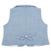 Jelory Baby Boys Classic Formal Tuxedo Suit Vest Notched Lapel One-button Waistcoat Tank Top for Wedding Party Blue 18-24 Months view 4