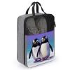 Travel Shoe Bag,Cute Penguin Print Shoe Bag,portable Organizer Shoe Pouch Be Used for Travel And Daily Storage view 3