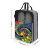 NHYDSPQ Travel Shoe Bag,Dancing Thanksgiving Bear Print Shoe Bag,portable Organizer Shoe Pouch Be Used for Travel And Daily Storage, style view 2
