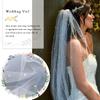 Bmirth Bridal Wedding Veils Long Pearl Veil 1T White Bridal Veil for Wedding Hair Accessories (Pearl Bridal Veil) view 3