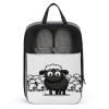 Travel Shoe Bag,Cartoon Black White Sheep Print Shoe Bag,portable Organizer Shoe Pouch Be Used for Travel And Daily Storage view 1
