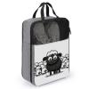Travel Shoe Bag,Cartoon Black White Sheep Print Shoe Bag,portable Organizer Shoe Pouch Be Used for Travel And Daily Storage view 3