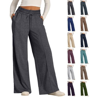 Wide Leg Sweatpants Women Baggy Elastic High Waisted Sweatpants Oversized Comfy Loose Joggers with Pockets Cargo Sweatpants for Women Cargo Sweatpants Women Wide Leg Lounge Pants for Women Grey