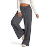 Wide Leg Sweatpants Women Baggy Elastic High Waisted Sweatpants Oversized Comfy Loose Joggers with Pockets Cargo Sweatpants for Women Cargo Sweatpants Women Wide Leg Lounge Pants for Women Grey view 2