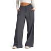 Wide Leg Sweatpants Women Baggy Elastic High Waisted Sweatpants Oversized Comfy Loose Joggers with Pockets Cargo Sweatpants for Women Cargo Sweatpants Women Wide Leg Lounge Pants for Women Grey view 4