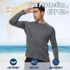 3 Pack Long Sleeve Shirts for Men - Quick Dry Moisture Wicking UV Sun Protection T-Shirts for Fishing Workout Athletic Gym view 3
