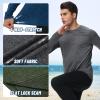 3 Pack Long Sleeve Shirts for Men - Quick Dry Moisture Wicking UV Sun Protection T-Shirts for Fishing Workout Athletic Gym view 4