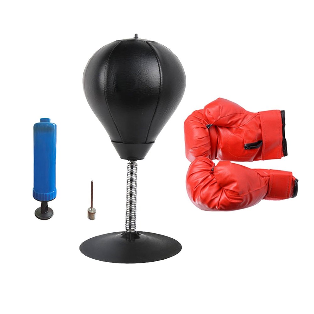 Pegciuho Desktop Punching Bag Fitness Body Building Exercising Punch Ball