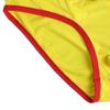 JEsilunmaMY Mens Elephant Nose Bikini Briefs Mid Waist Long Open Pouch Triangle Briefs Comfortable Breathable Underwear (Yellow-3PC,Large) view 3