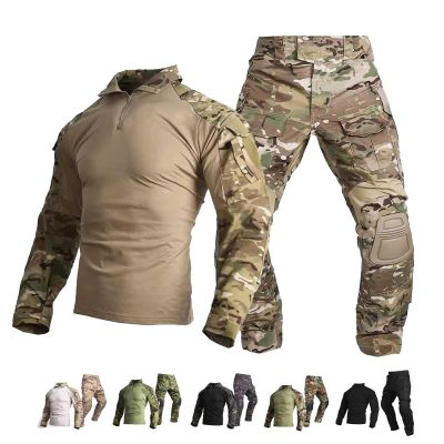 Tactical Uniform bdu Combat G3 Uniform with Knee Pad (DCU, Medium)